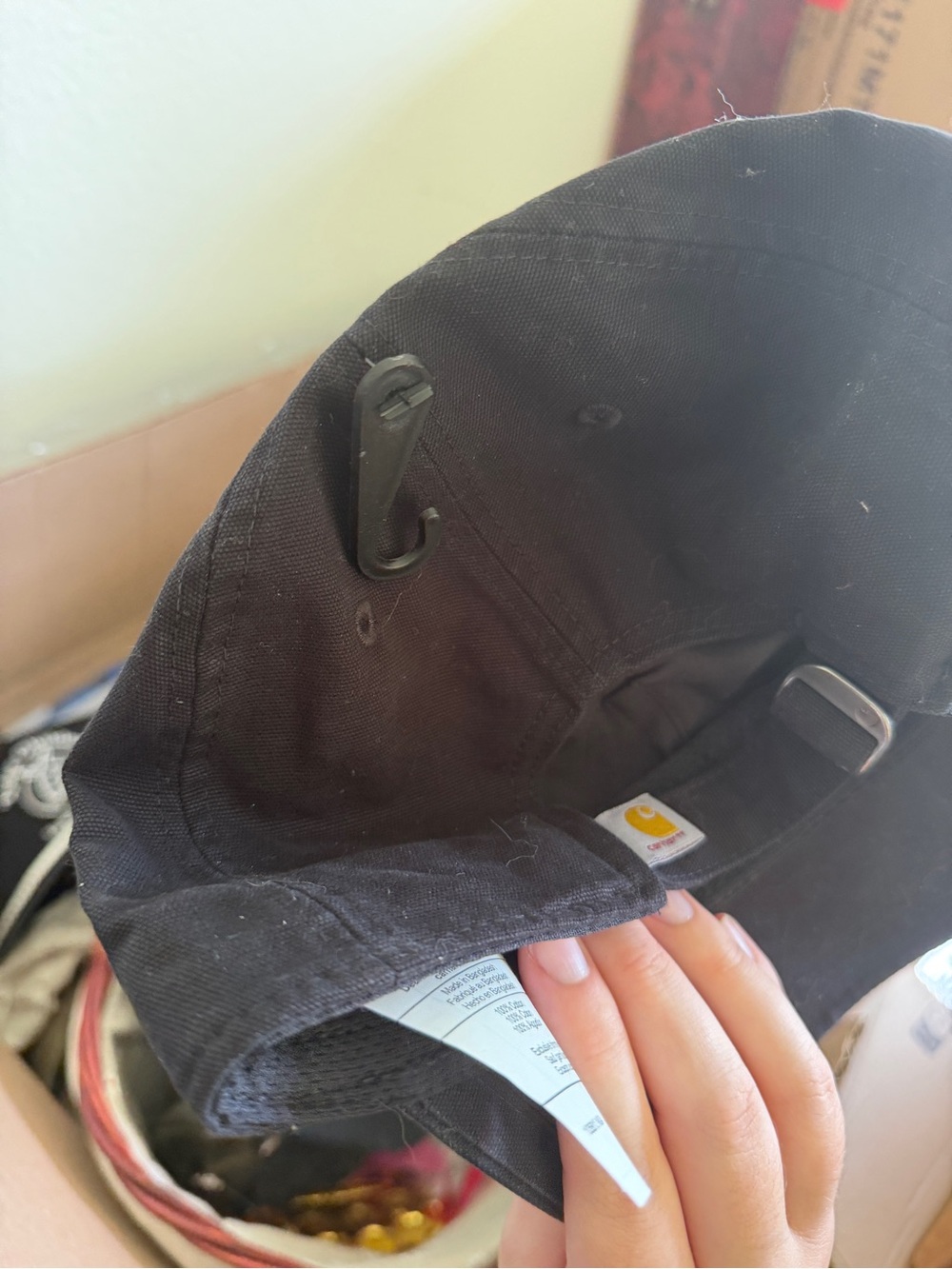 Carhartt Black Embroidered Logo Cap - Picture 2 of 2